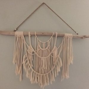 Hand Crafted Macrame Wall hanging.